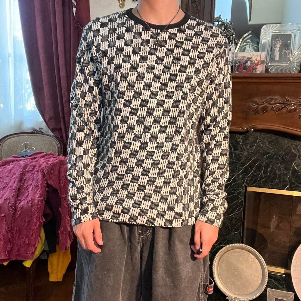 Undefeated Men's Blue and Navy Jumper
